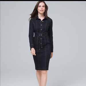 WHBM Denim Corset Dress NEW with tags